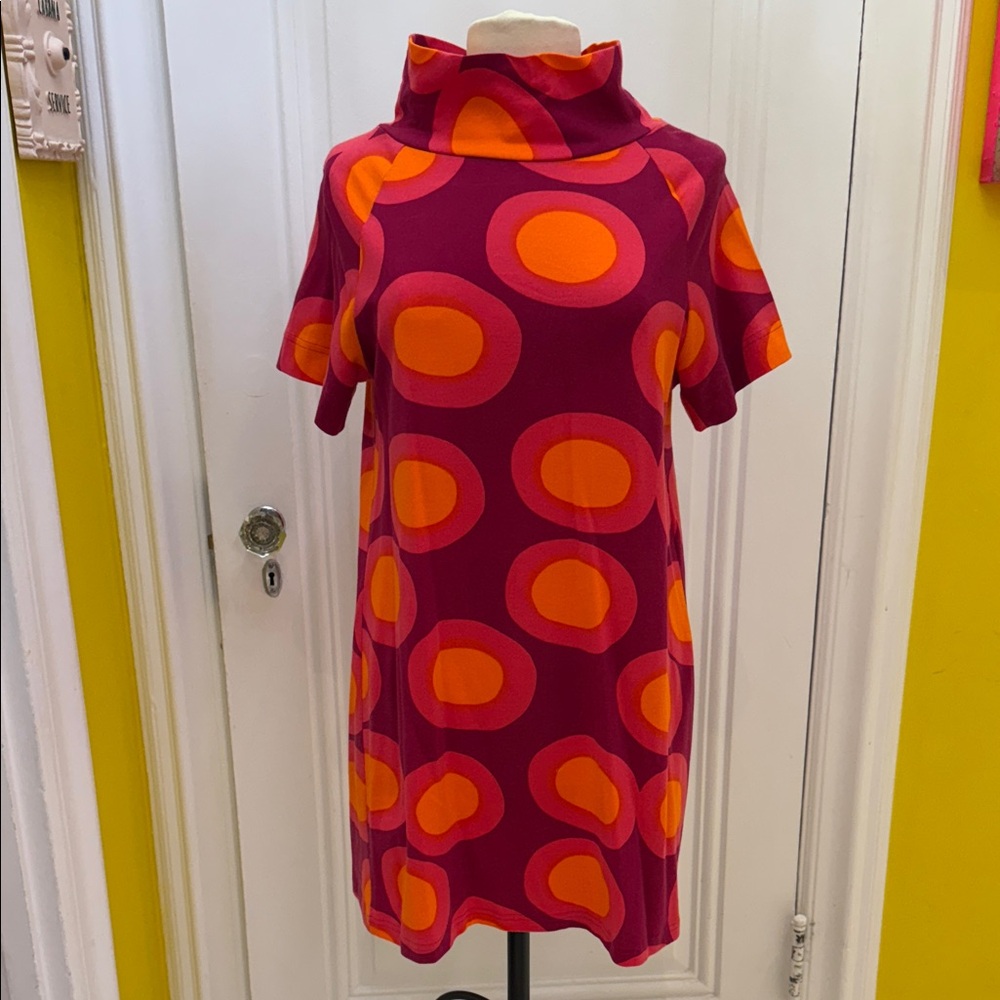 Marimekko Pink and Orange Mini Dress
